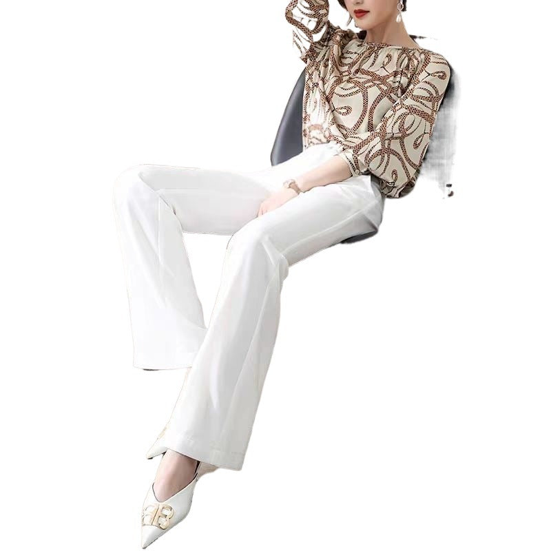 Flow Relaxed Straight High-Waist Wide-Leg Trousers