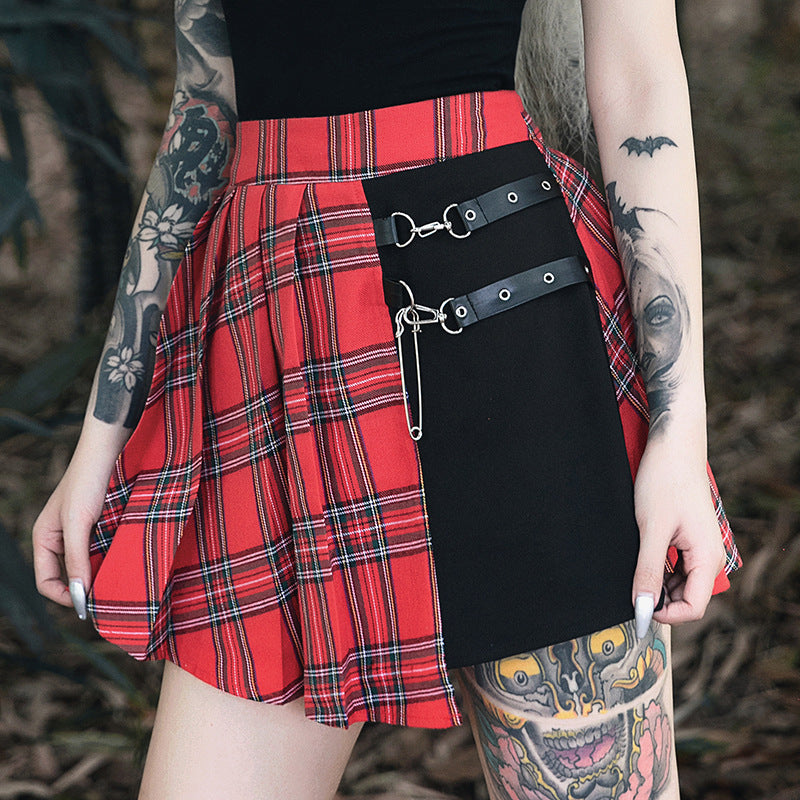 Sway Pleated Short Skirt