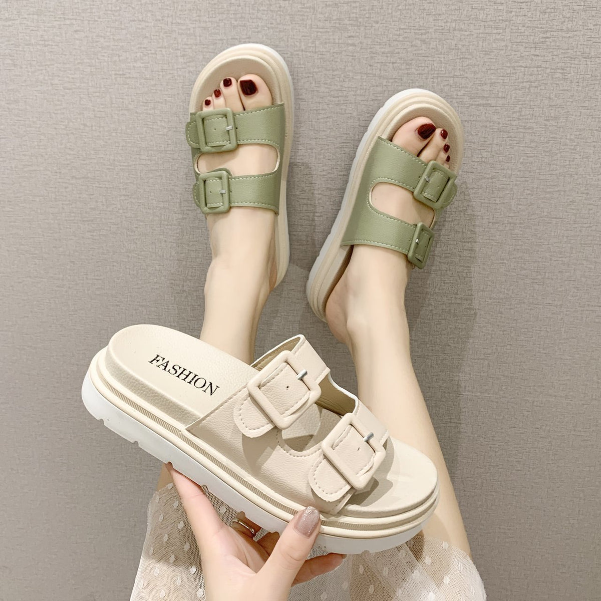 Stride Platform Open-Toe Slides