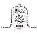 Lune Garnet Stainless Steel Necklace