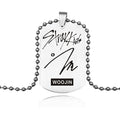 Lune Garnet Stainless Steel Necklace
