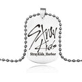 Lune Garnet Stainless Steel Necklace
