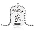 Lune Garnet Stainless Steel Necklace