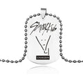 Lune Garnet Stainless Steel Necklace