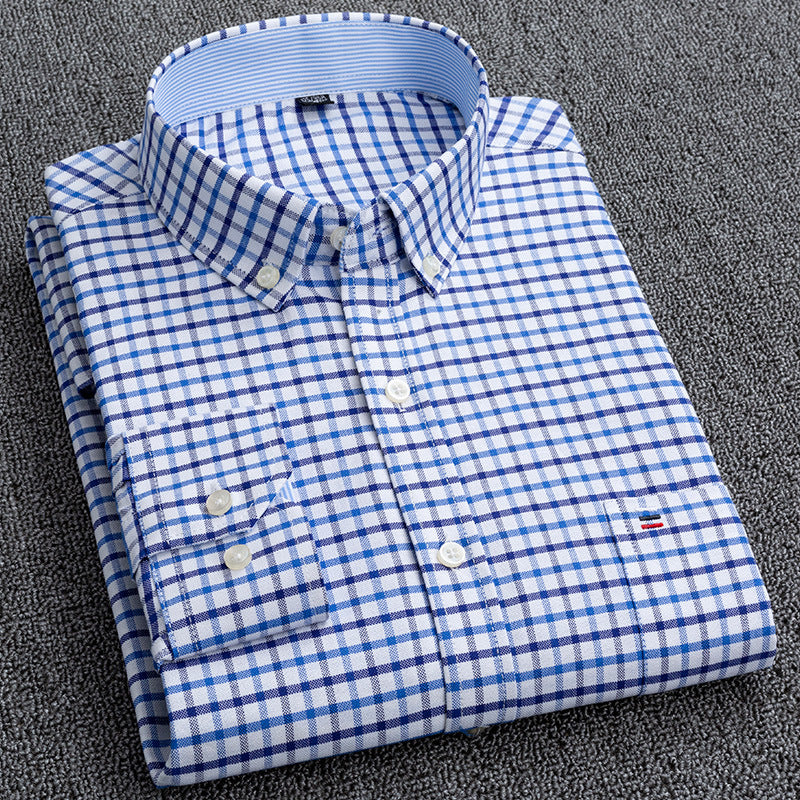 Metro Men's Cotton Plaid Shirt