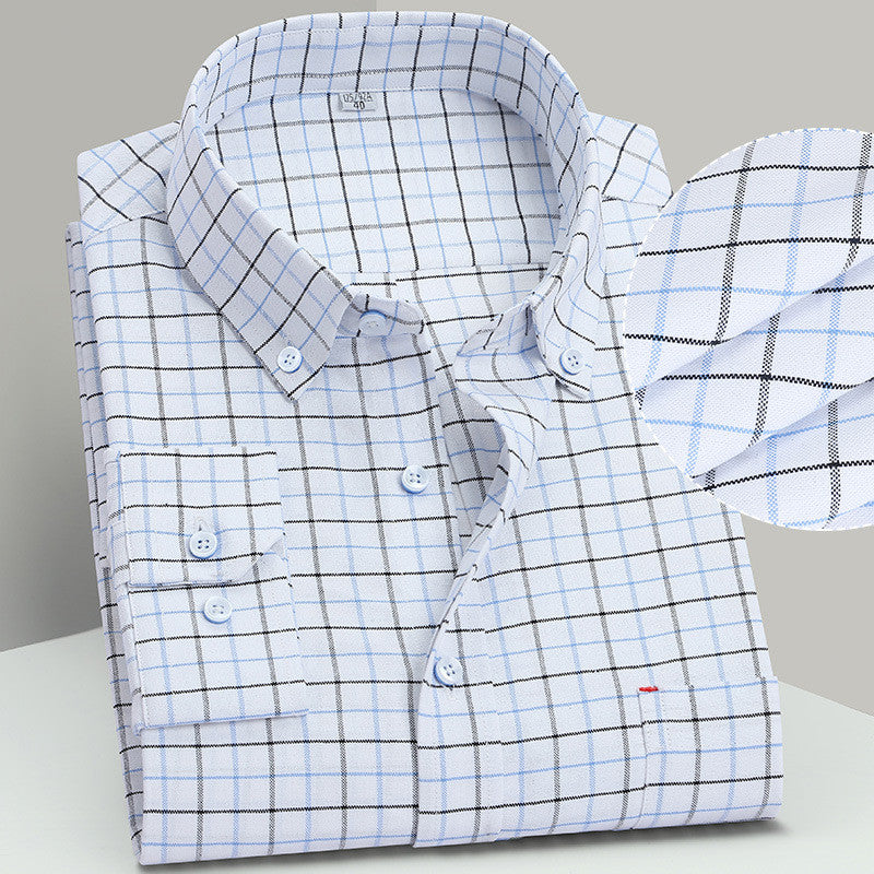 Metro Men's Cotton Plaid Shirt