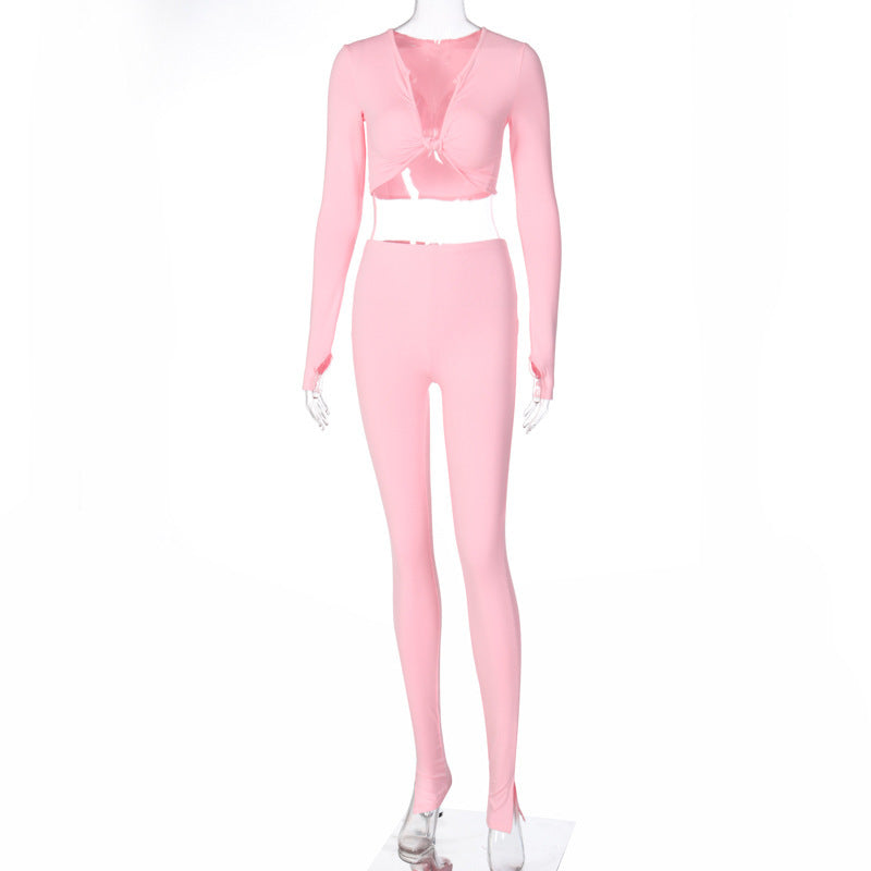 Sera Long-Sleeve Crop Top