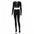 Sera Long-Sleeve Crop Top