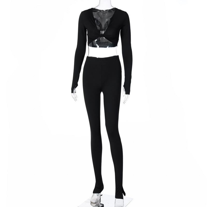 Sera Long-Sleeve Crop Top