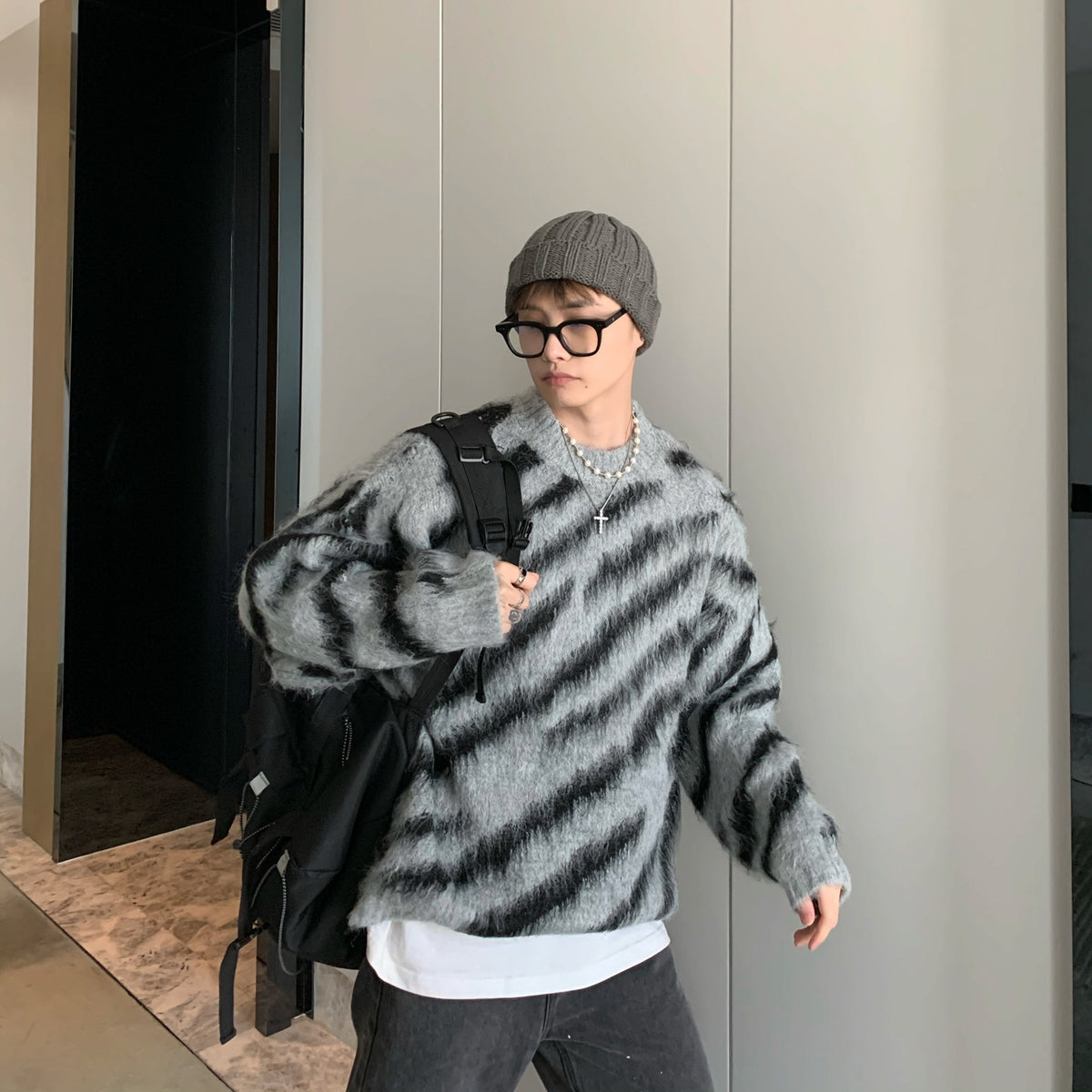 Atlas Men's Mohair Round Sweater