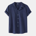 Metro Bexley Men's Linen Cotton Short-Sleeve Shirt