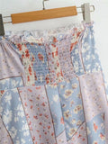Sway Pleated Ruffled Printed Skirt