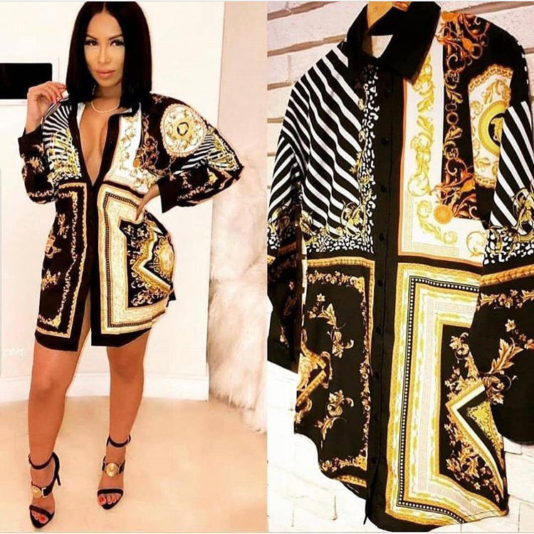 Nova Relaxed Long-Sleeve Shirt Dress