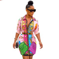 Nova Relaxed Long-Sleeve Shirt Dress