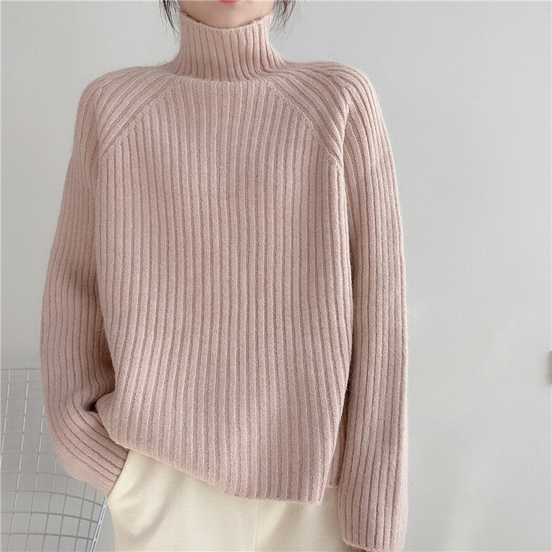 Hearth Padded Relaxed Turtleneck Sweater