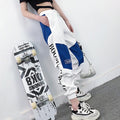 Rover Arden Relaxed High-Waist Letter-Print Cargo Pants