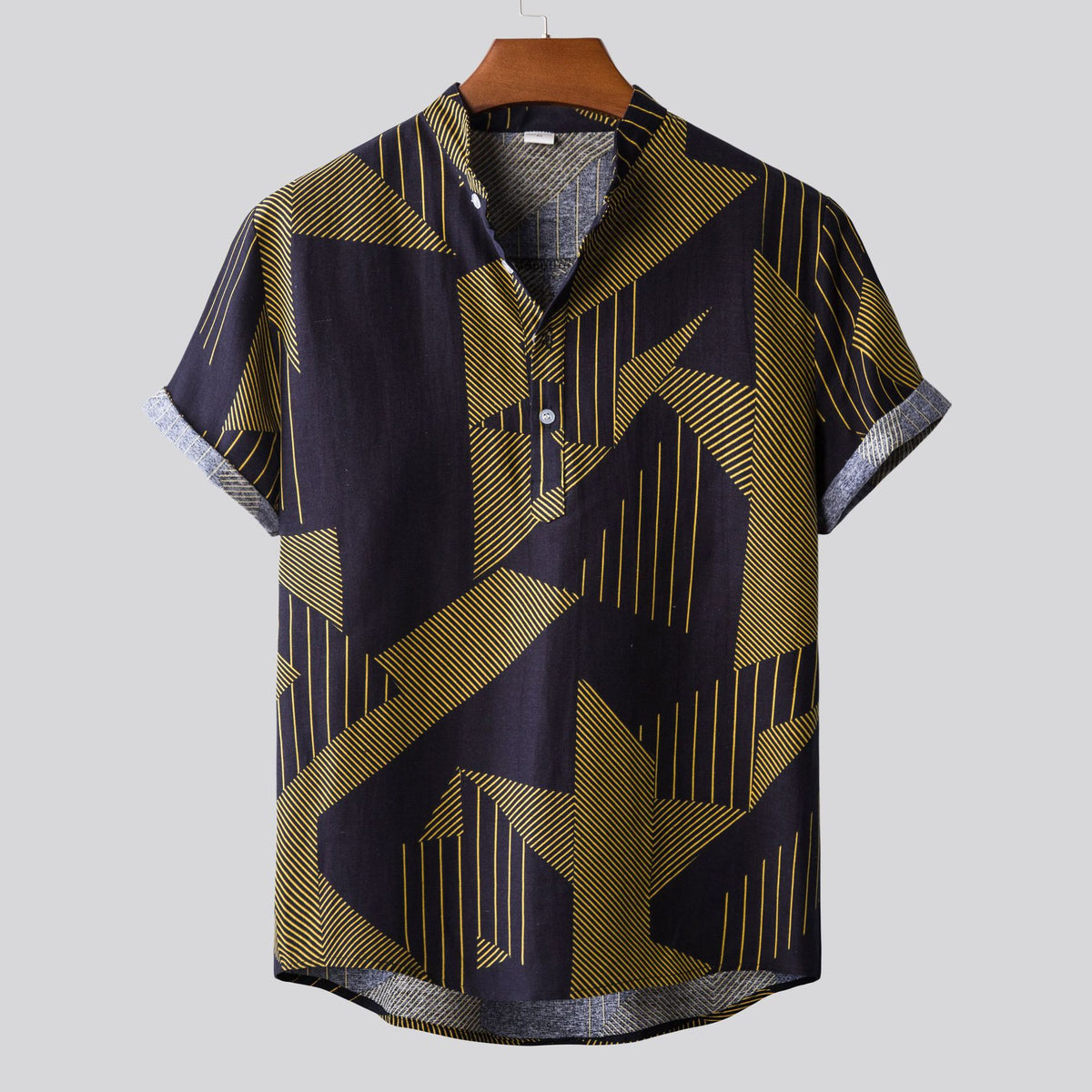 Metro Men's Linen Floral Shirt