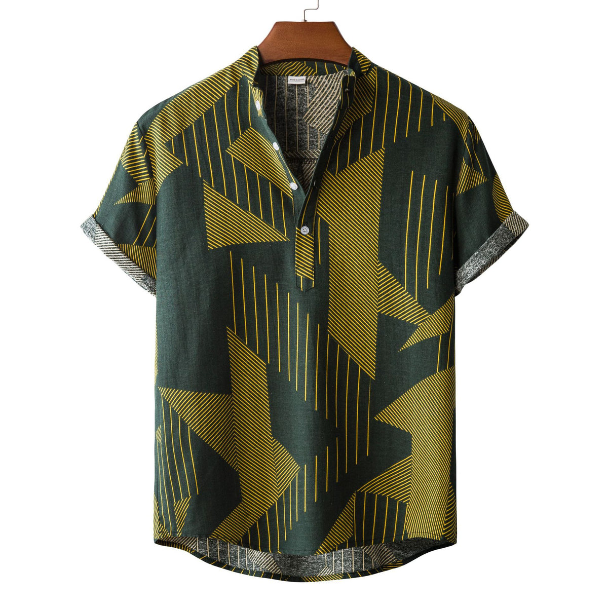 Metro Men's Linen Floral Shirt