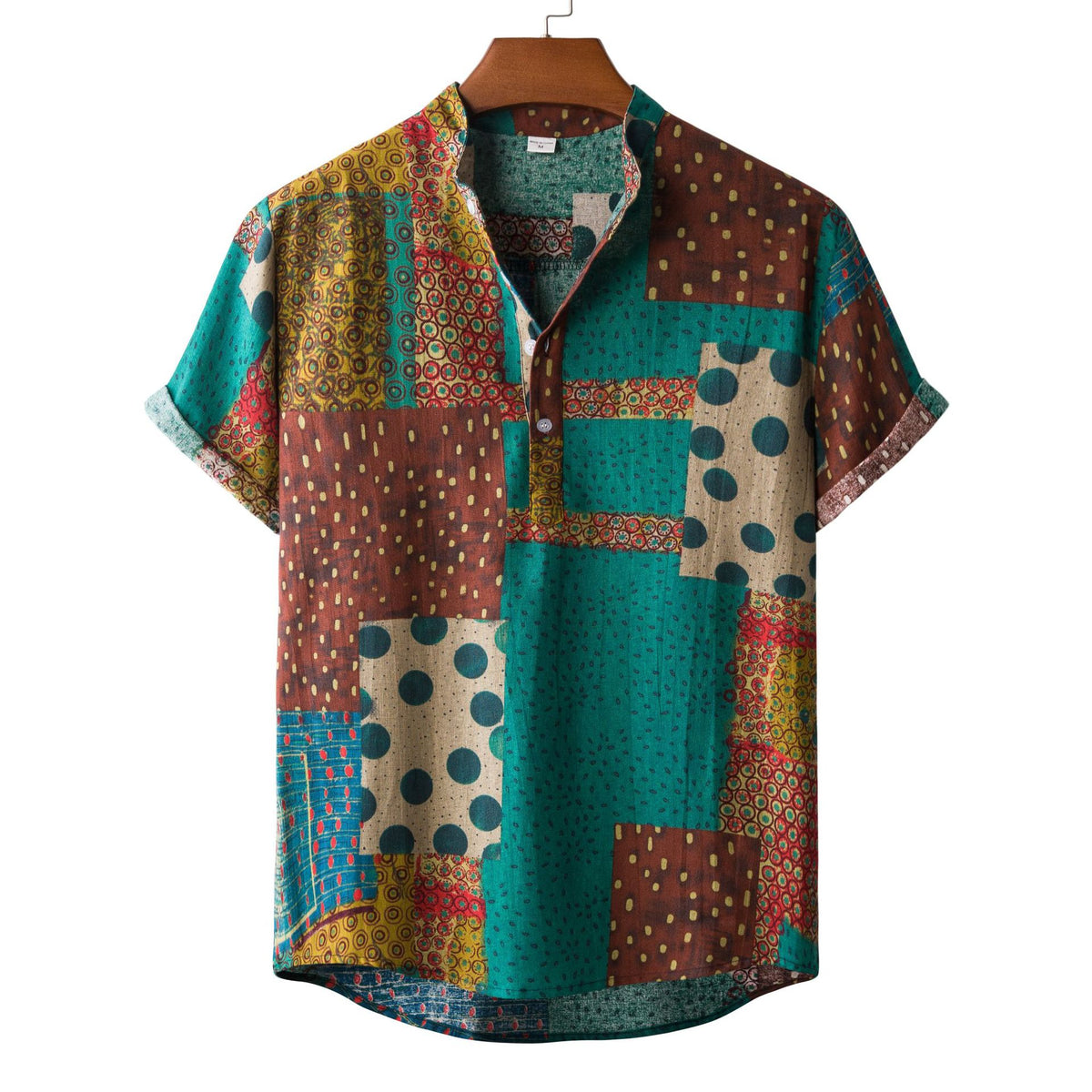Metro Men's Linen Floral Shirt