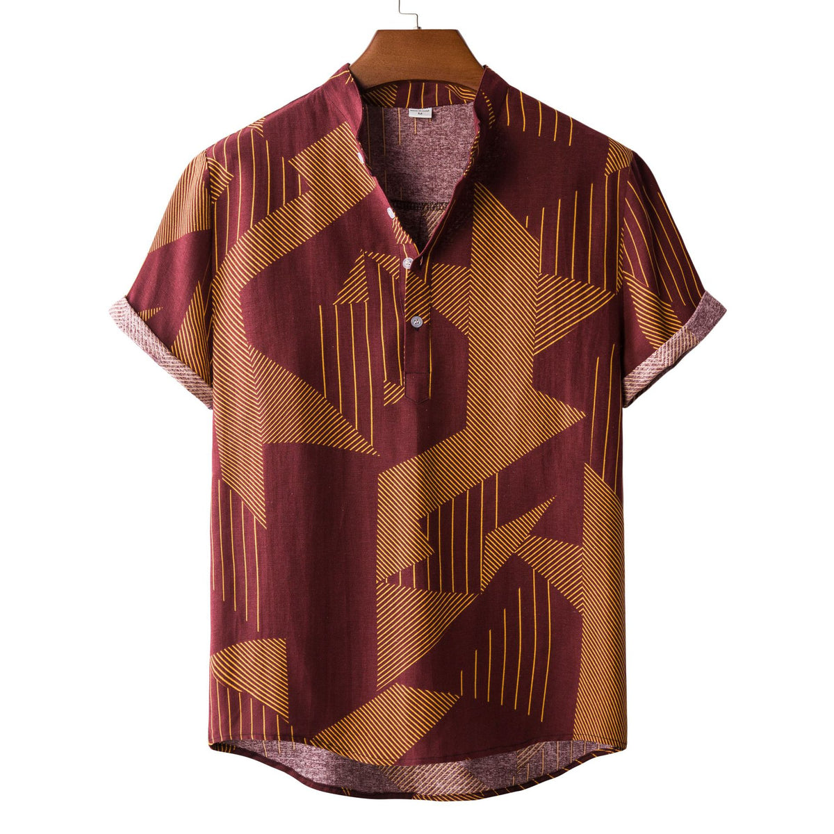 Metro Men's Linen Floral Shirt