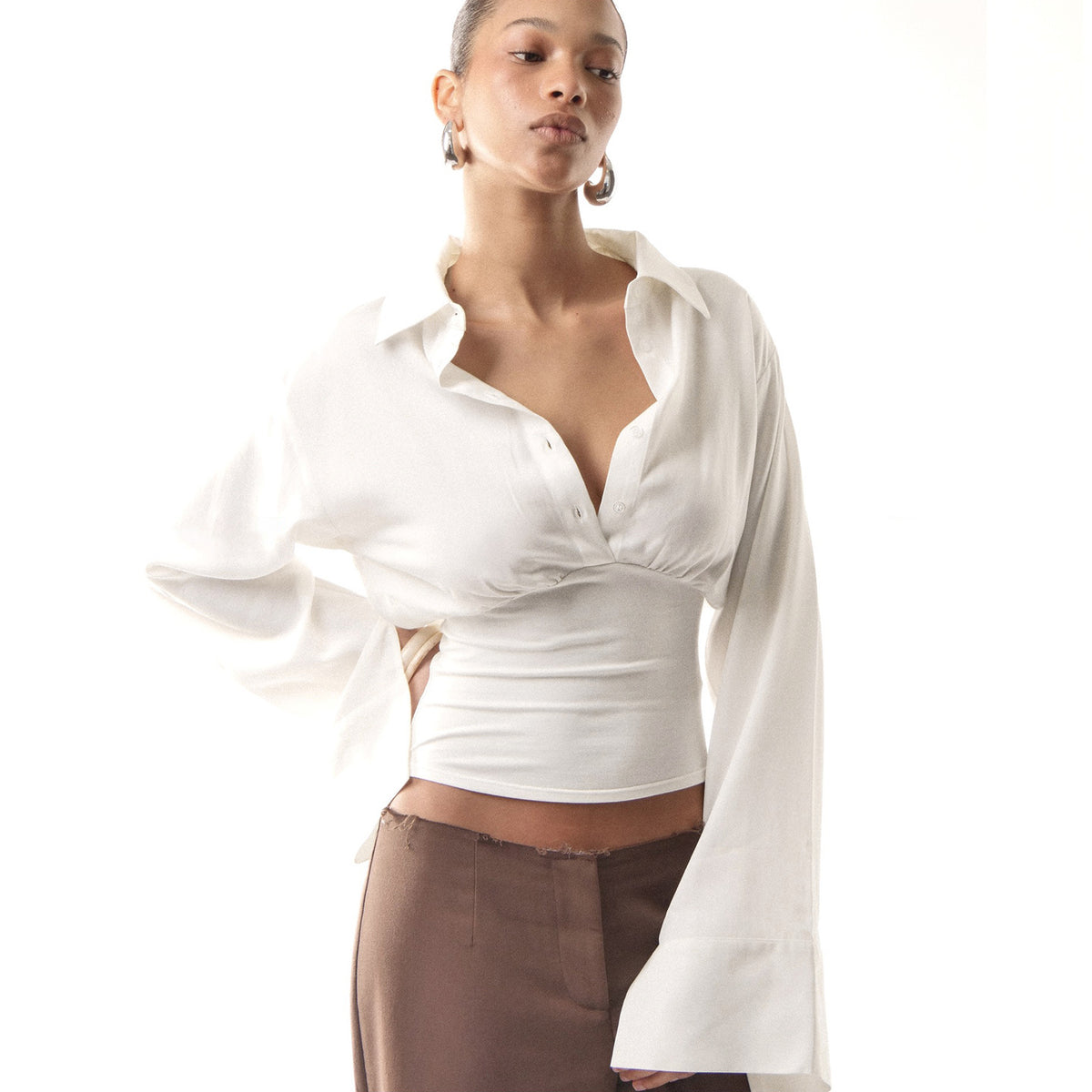 Aurelia Bexley Long-Sleeve Minimalist Top