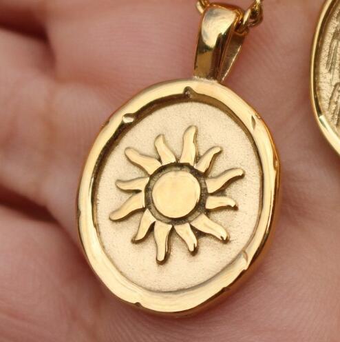 Lune Stainless Steel Titanium Steel Necklace