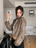 Halo Short Leather Jacket