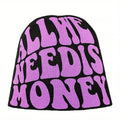 Ember Knit Letter-Print Beanie