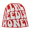 Ember Knit Letter-Print Beanie
