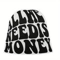 Ember Knit Letter-Print Beanie