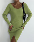Nova Mid-Length Long-Sleeve Knit Dress