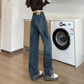 Indigo Bexley High-Waist Straight Jeans