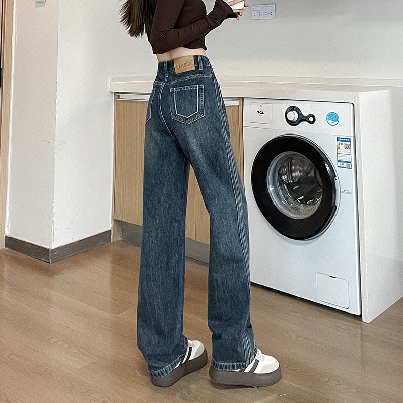 Indigo Bexley High-Waist Straight Jeans