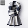 Ember Men's Wool Plaid Scarf