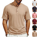 Metro Men's Ribbed Henley Shirt