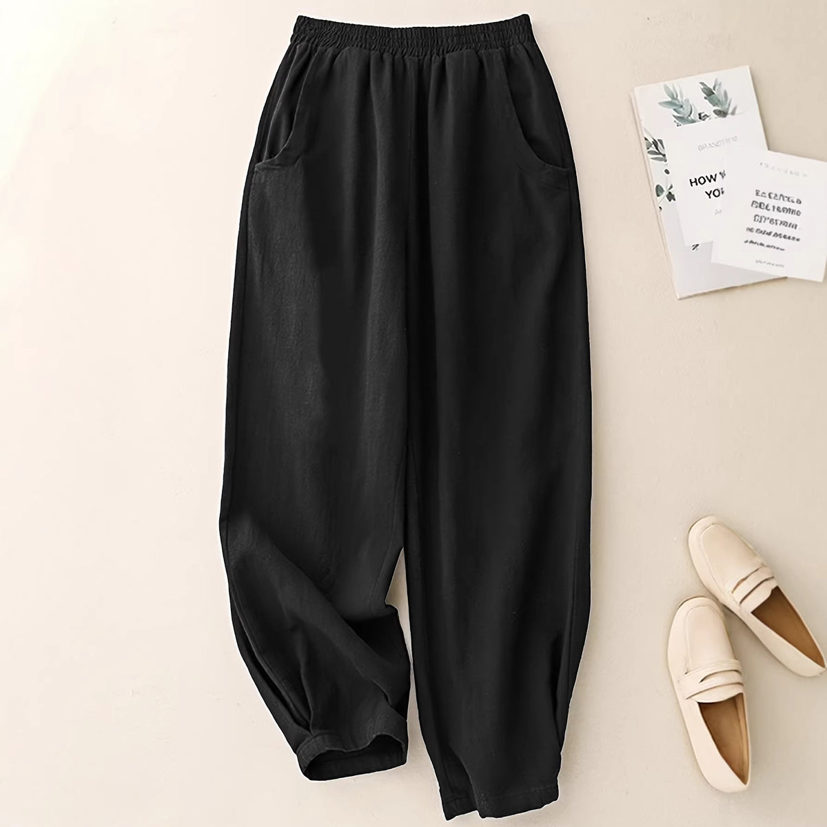 Flow Linen Cotton Ankle Trousers