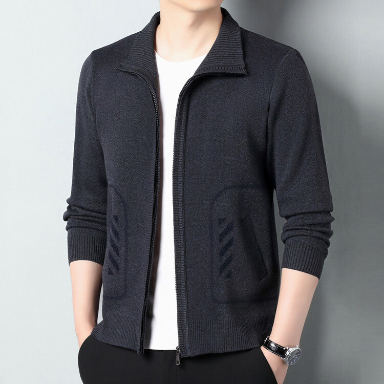 Atlas Men's Solid Cardigan