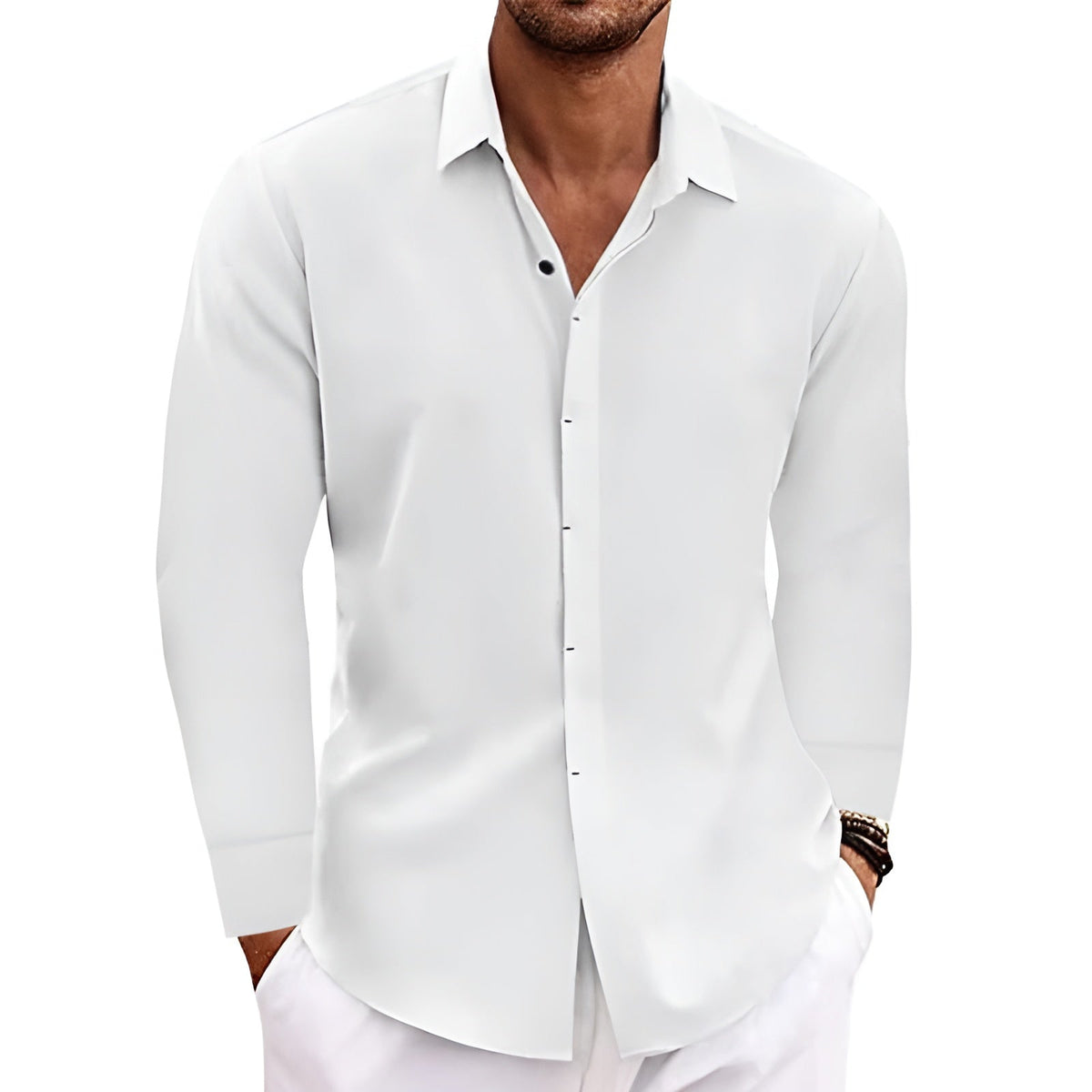 Archive Men's Linen Cotton Long-Sleeve T-Shirt