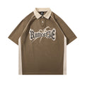 Metro Men's Short-Sleeve Letter-Print Printed Polo Shirt