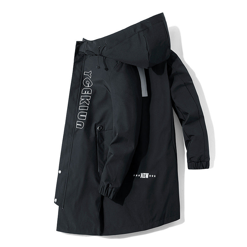 District Men's Relaxed Mid-Length Windbreaker
