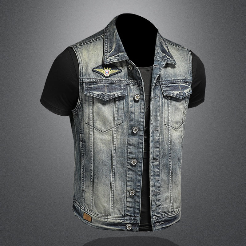 District Men's Denim Vest