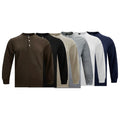 Metro Men's Cotton Slim Retro Henley Shirt