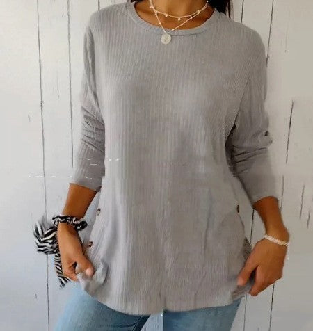 Aurelia Button Striped Top