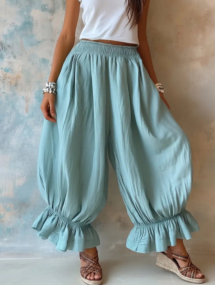Flow Calder Linen Cotton Relaxed Trousers