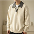 Atlas Men's Lapel Colour-Block Sweater