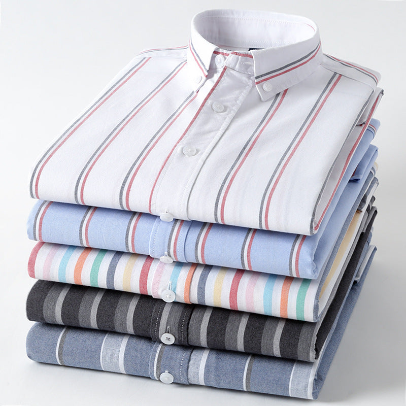 Metro Men's Cotton Striped Shirt