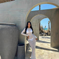 Nova Mesh Maxi Long-Sleeve Dress