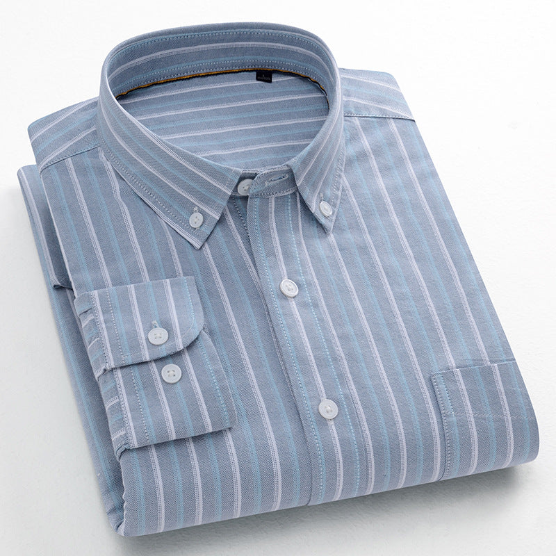 Metro Men's Cotton Striped Shirt