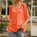 Aurelia Arden Relaxed Short-Sleeve Button Shirt