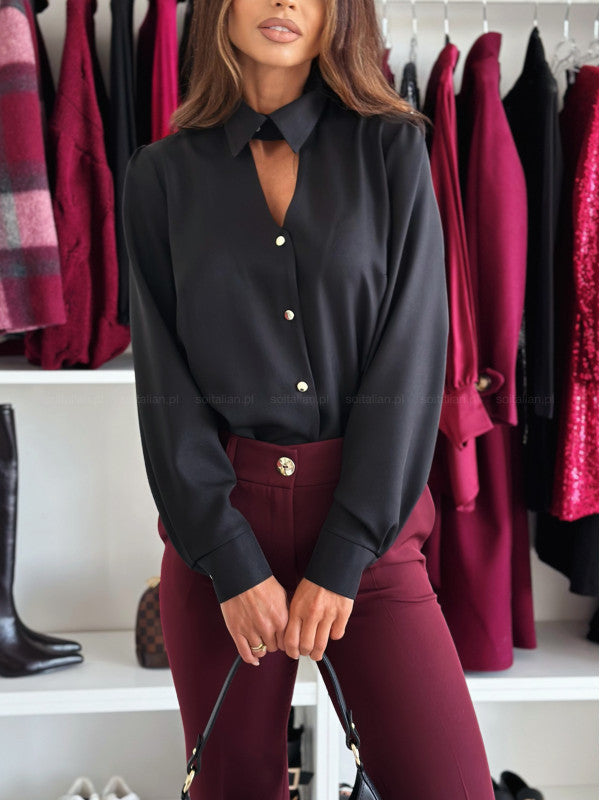 Aurelia Arden Long-Sleeve Button Shirt